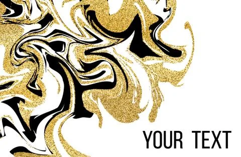 Business card template. Marbling texture backdrop. Stock Illustration