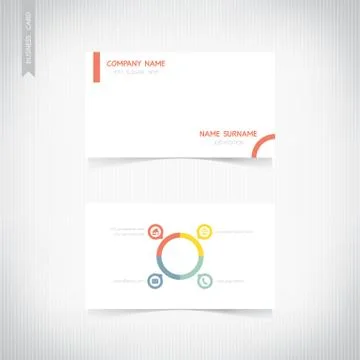 Business card template set, vector eps10 Stock Illustration