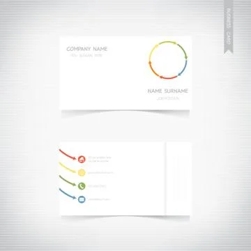 Business card template set, vector eps10 스톡 일러스트