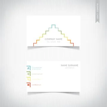 Business card template set, vector eps10 Stock Illustration