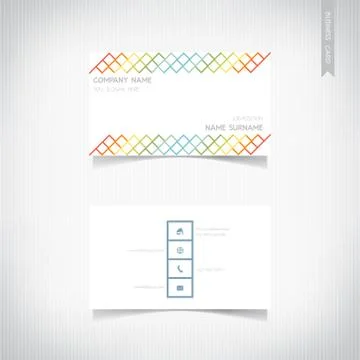 Business card template set, vector eps10 스톡 일러스트