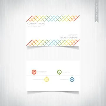 Business card template set, vector eps10 Stock Illustration