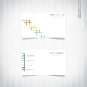 Business card template set, vector eps10 스톡 일러스트