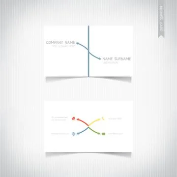 Business card template set, vector eps10 Stock Illustration