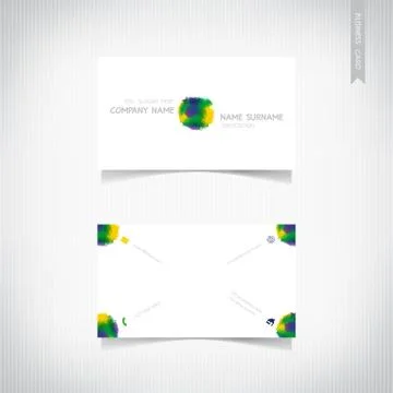 Business card template set, vector eps10 Stock Illustration