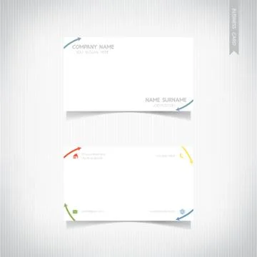 Business card template set, vector eps10 Stock Illustration