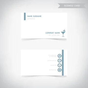 Business card template set2, vector eps10 Illustrazione stock