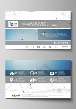 Business card templates. Easy editable layout, abstract vector design template 스톡 일러스트