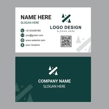 Business Card Upload Mockup Stock Illustration