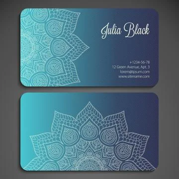 Business card vector background Stock Illustration
