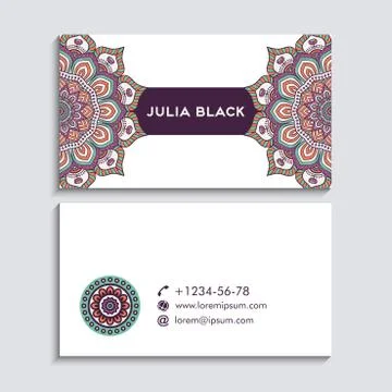Business card vector background Stock Illustration