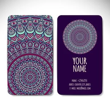 Business card vector background Stock Illustration
