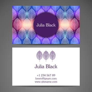 Business card vector background Stock Illustration