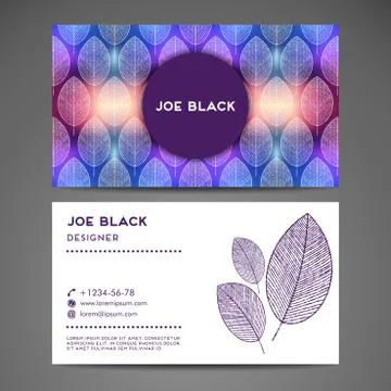 Business card vector background Stock Illustration