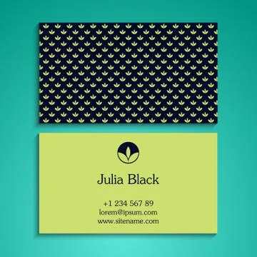 Business card vector background Stock Illustration
