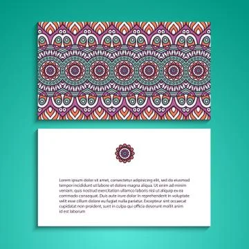 Business card vector background Stock Illustration