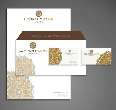 Business card vector background Stock Illustration