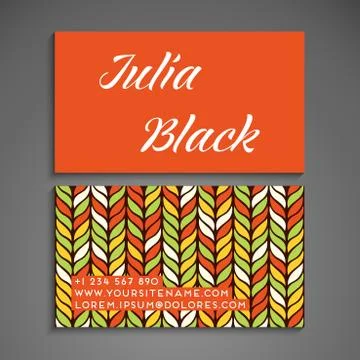 Business card vector background Stock Illustration