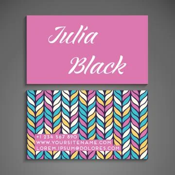 Business card vector background Stock Illustration