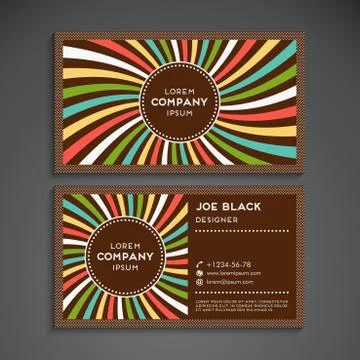 Business card vector background Stock Illustration
