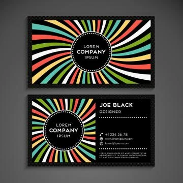 Business card vector background Stock Illustration