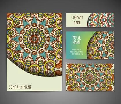 Business card vector background Stock Illustration