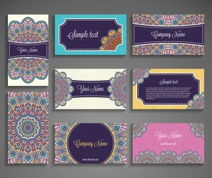 Business card vector background Stock Illustration