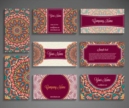 Business card vector background Stock Illustration