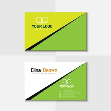 Business card vector design background for the corporate world Stock Illustration