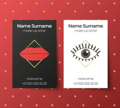 Business card vector template Stock Illustration