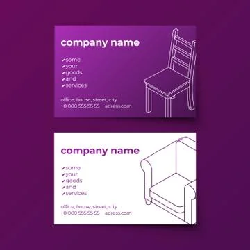 Business card vector template Stock Illustration