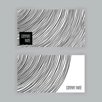 Business cards of an abstract patterns Illustration