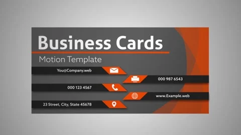 Business Cards Stock After Effects