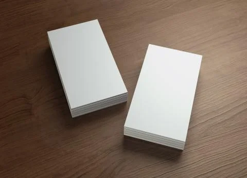 Business cards design stack presentation 3 Stock Illustration