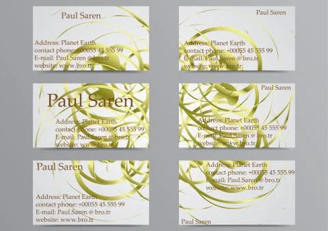 Business cards Stock Illustration