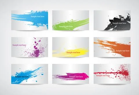 Business cards Stock Illustration