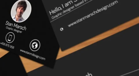 Business cards mock-up Stock After Effects
