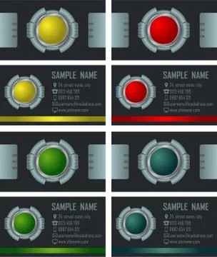 Business Cards pack Stock Illustration