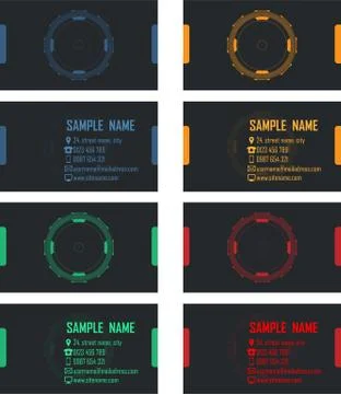 Business Cards pack Illustrazione stock