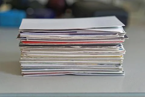 Business cards stack Stock Photos