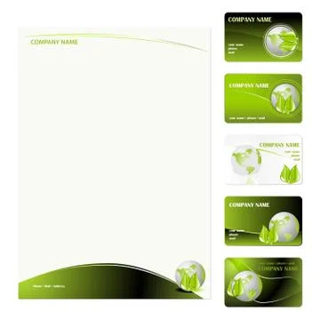 Business Cards Template Stock Illustration