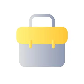 Business case flat gradient color ui icon Illustrazione stock