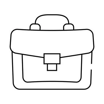 Business case line icon vector illustration black Stock-Illustration