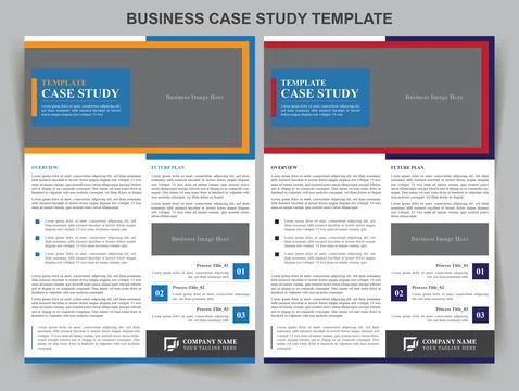 Business Case Study Template Stock Illustration
