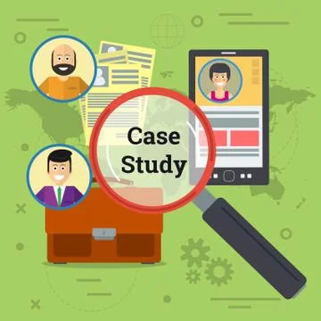 Business case study of three option イラスト素材