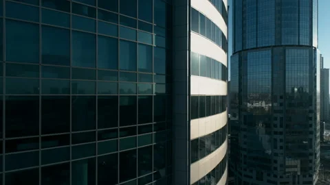 Business center windows Video stock 87925951