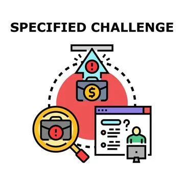 Business challenge specifying, analyzing, and solving process 스톡 일러스트