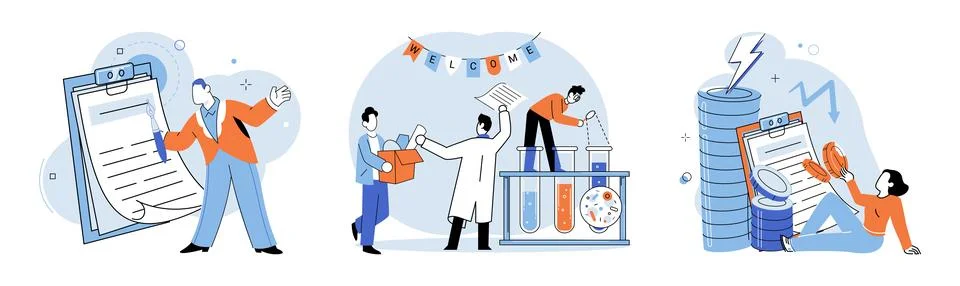 Business chaos. Implementing effective problem-solving techniques and conflict イラスト素材