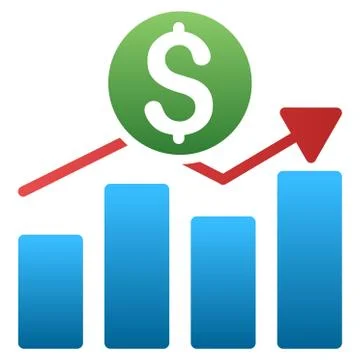 Business Chart Gradient Vector Icon Stock Illustration