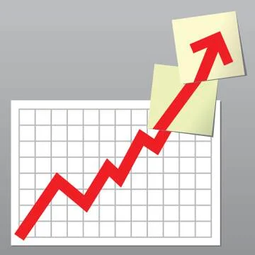 Business chart up Stock Illustration